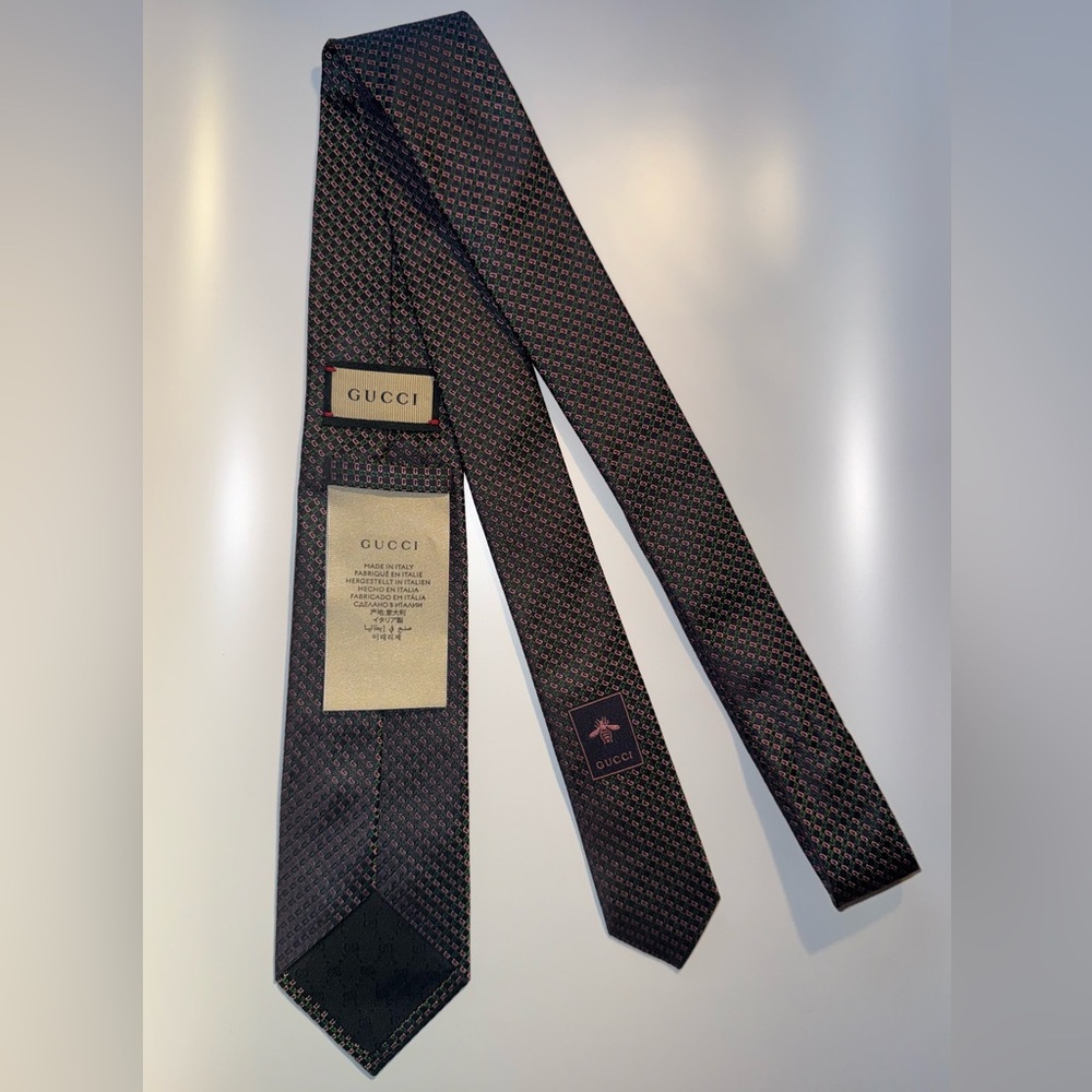 Gucci Silk Necktie Jacquard GG Monogram - Picture 2 of 10